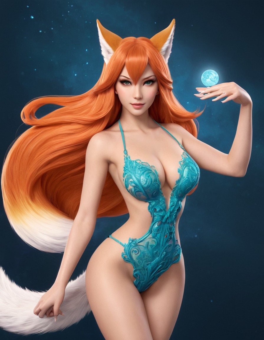 kitsune, mythical creature, shapeshifter, fox spirit, japanese folklore, seduction, cunning