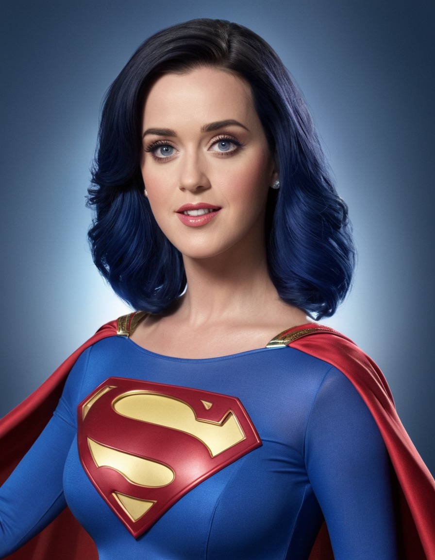 katy perry, supergirl, transformation, costume, superhero, music video