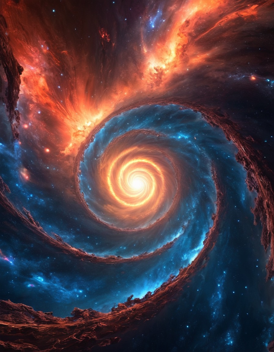 space, energy vortex, space scene, cosmic phenomena