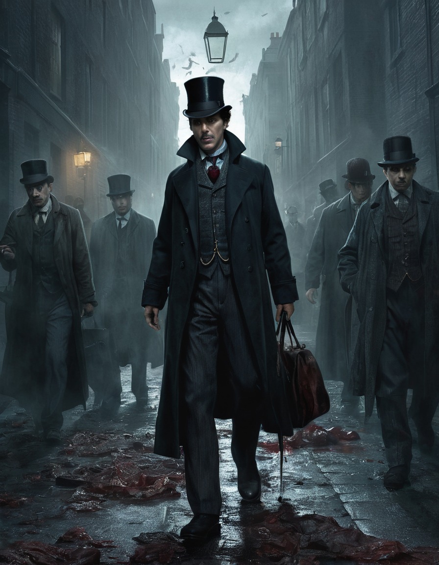 sherlock holmes, zombie, detective, supernatural, mystery, victorian london