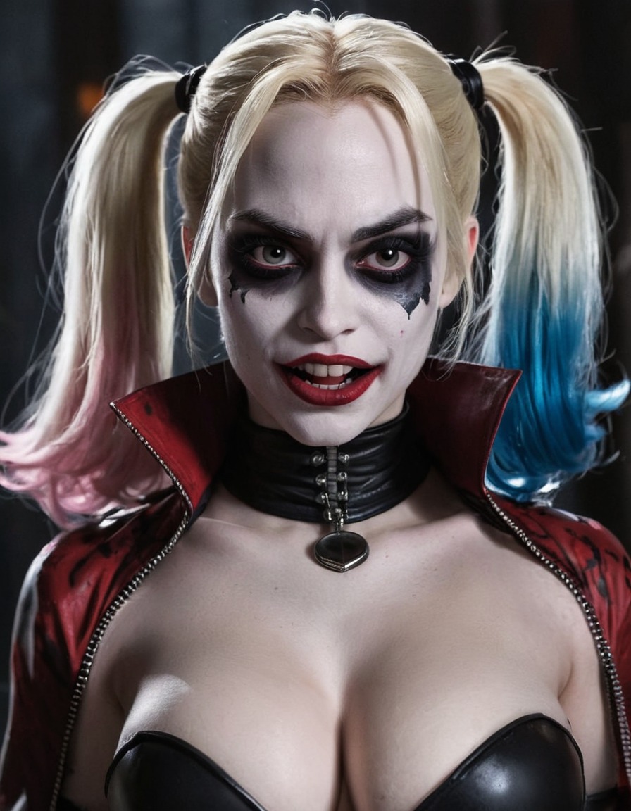 vampire, harley quinn, dc comics, supernatural, gothic, comic book character, transformation