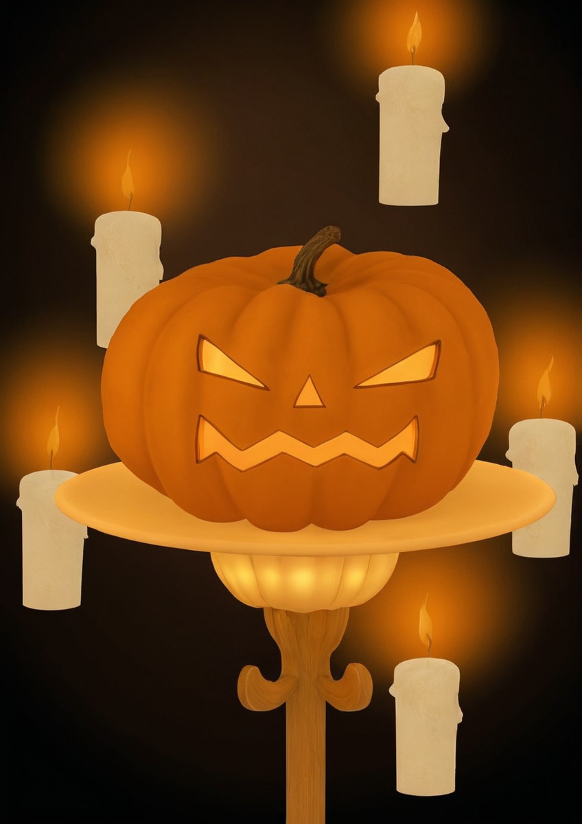 spooky, halloween, decoration, digitalart, magic, horror, magicaljackolantern