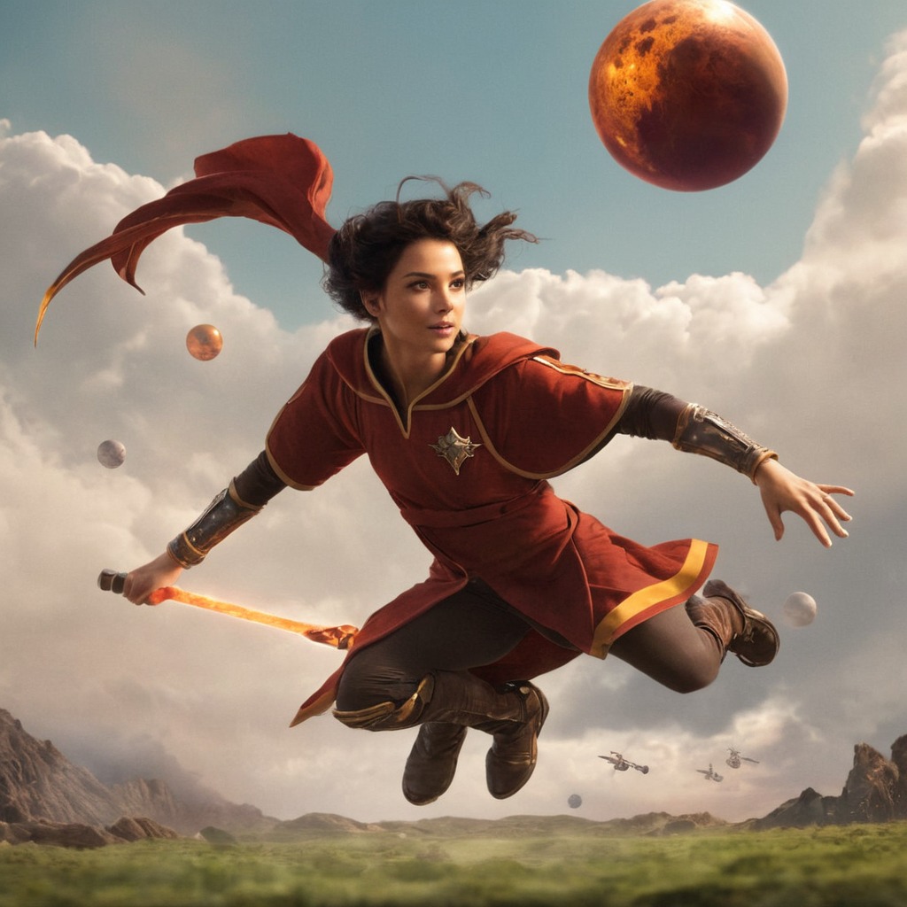 fanart, magic, harrypotter, dreamup, digitalart, quidditch, dailychallenge, ai_art