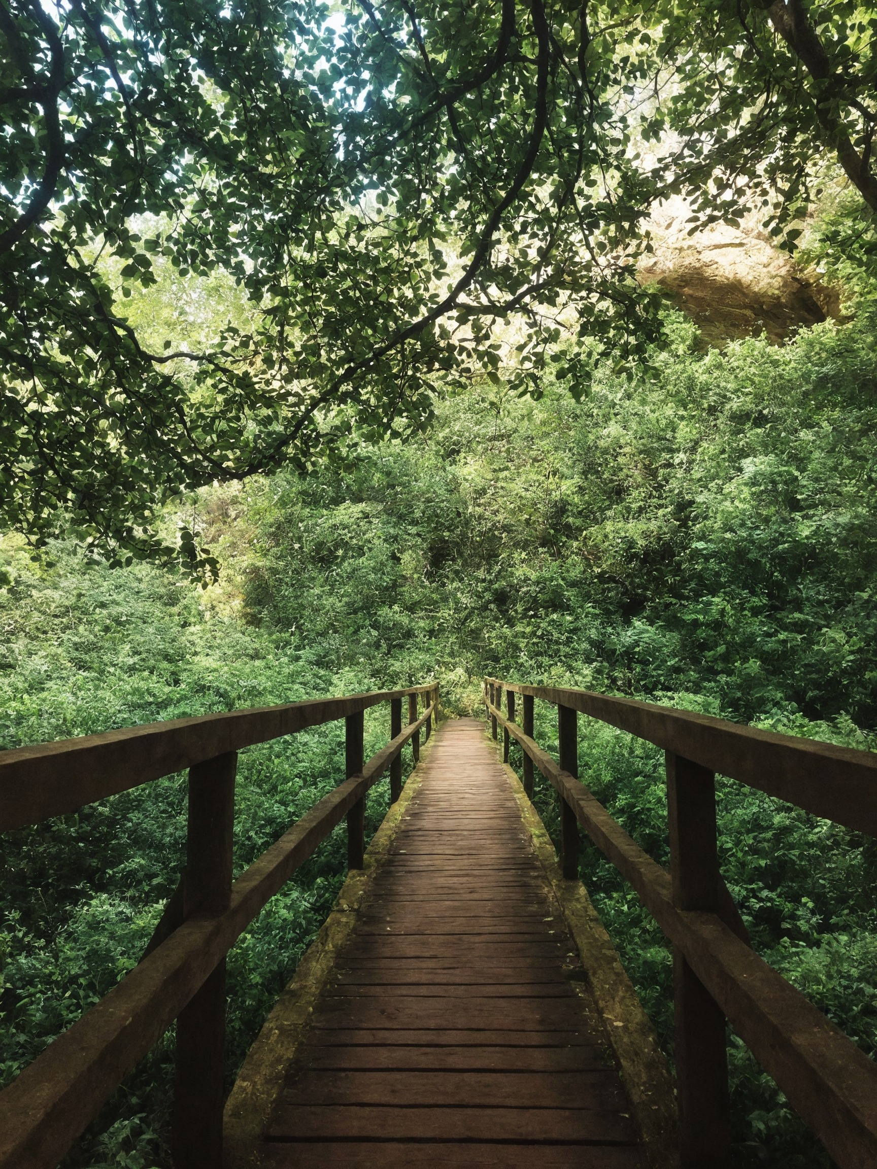 nature, photography, landscape, forest, trees, hiking, bridge