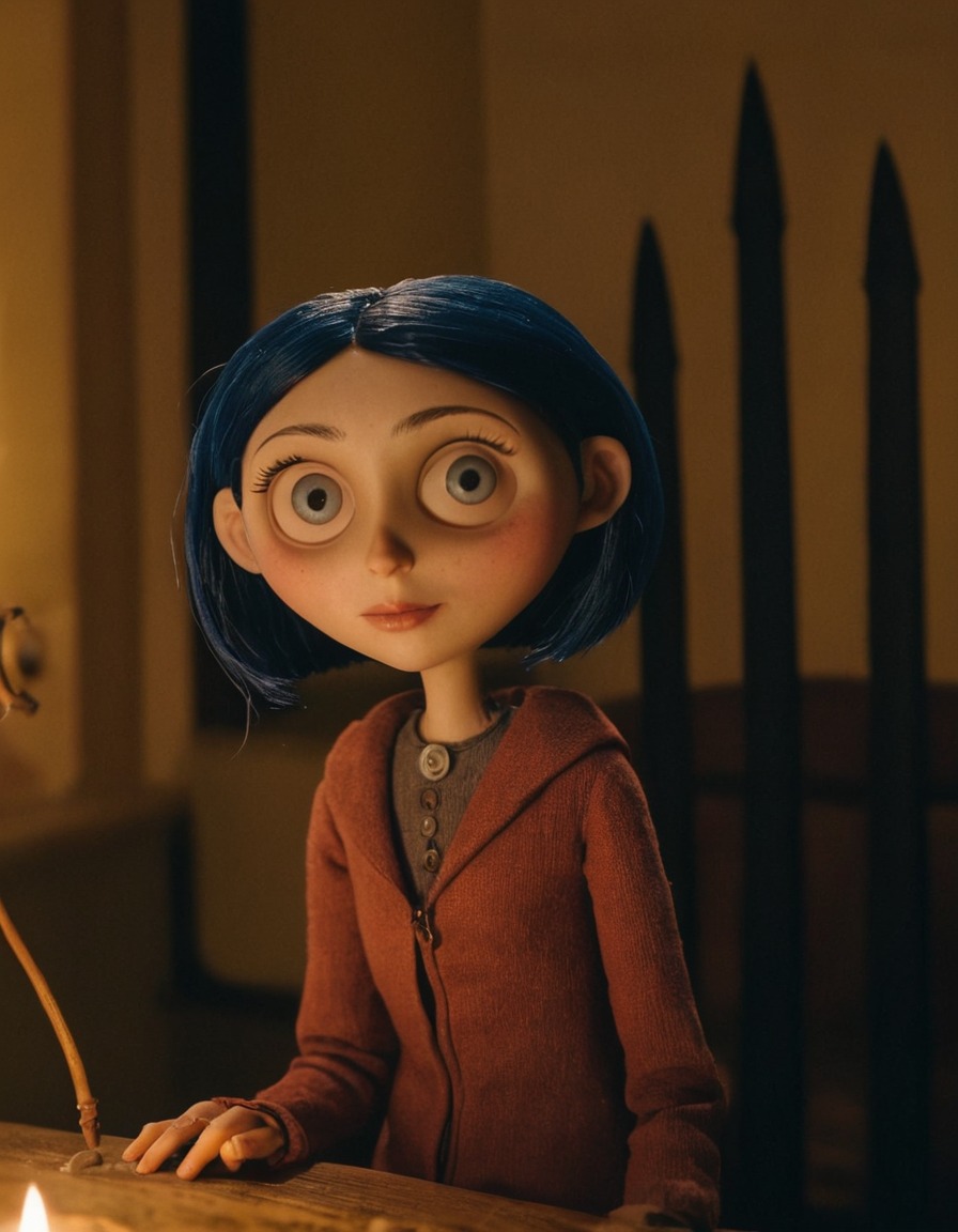 coraline jones, coraline, beautiful woman, character transformation, animated film, neil gaiman, fantasy