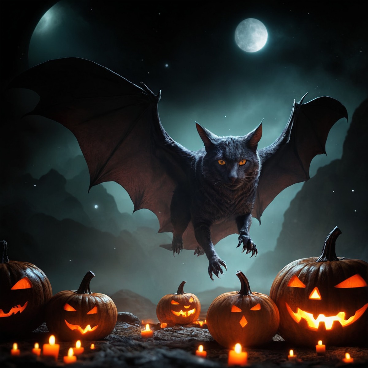 horror, spooky, halloween, bat, digitalart, creepy, battybats