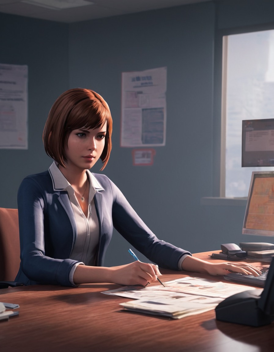 video game, time manipulation, superpowers, fictional character, office, games, girls from games