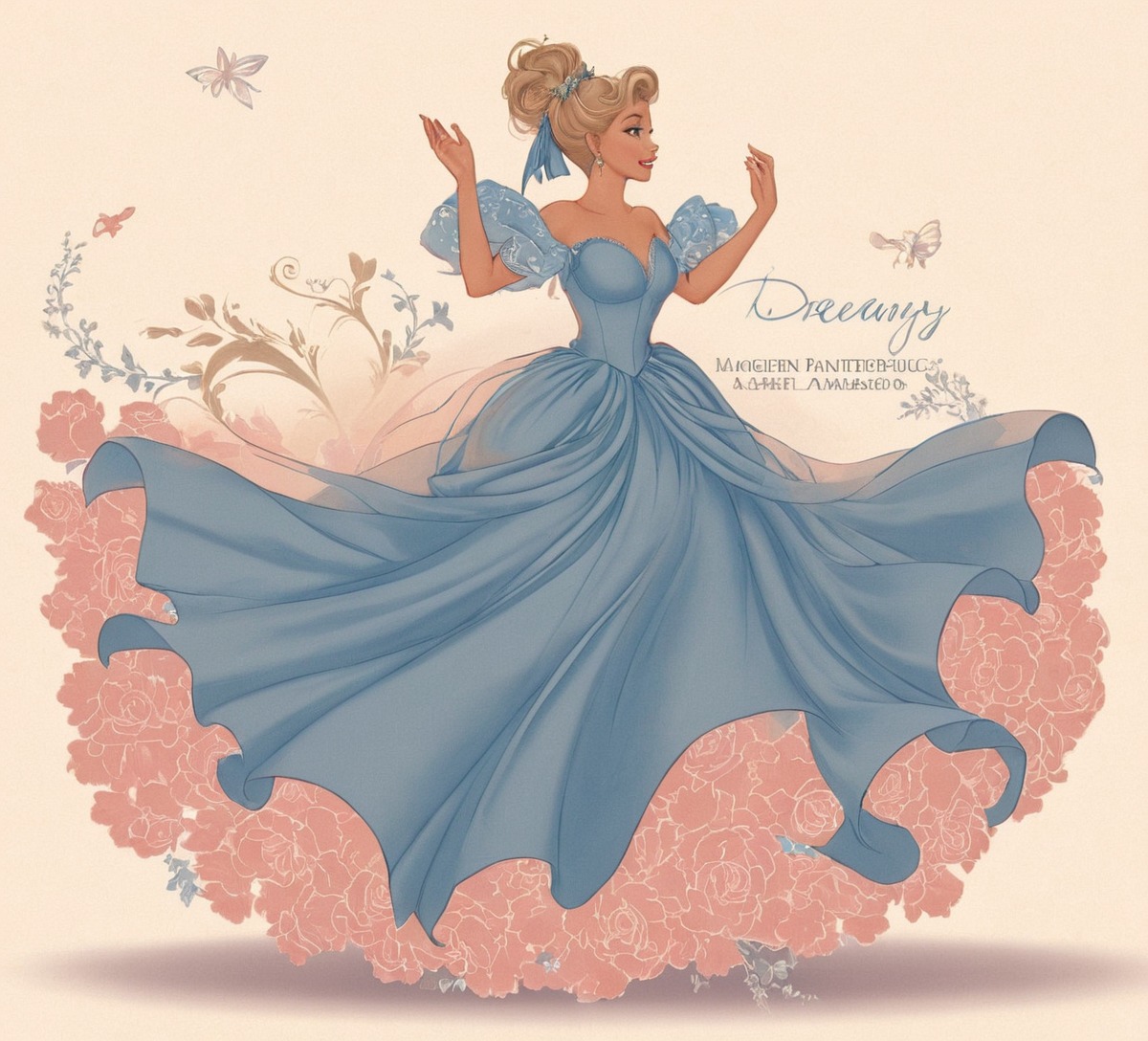 digitalart, characterdesign, disney, princess, disneyprincess, fanart, dress, fairytale, digitalpainting, cinderella, disneyart, mywork, tiffanymarsou