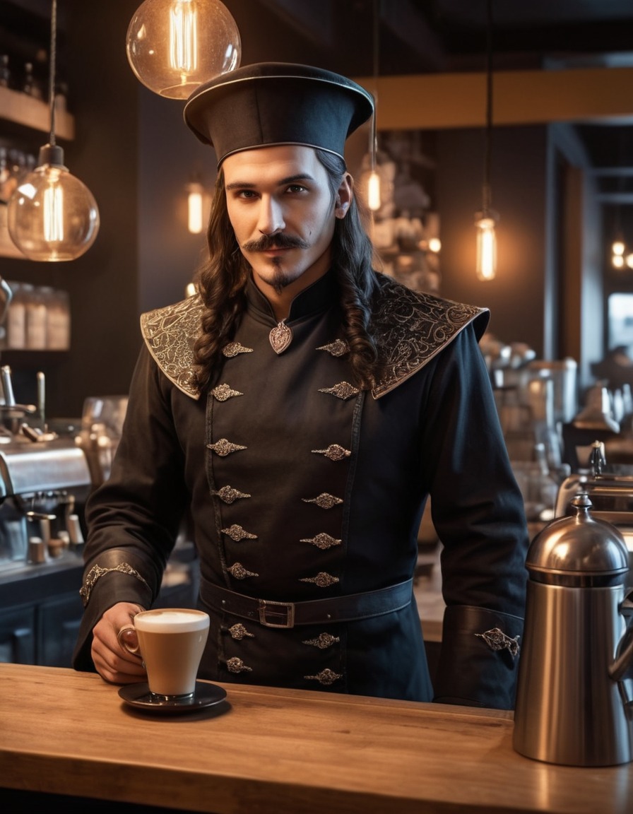 vlad the impaler, barista, trendy coffee shop, historical figure