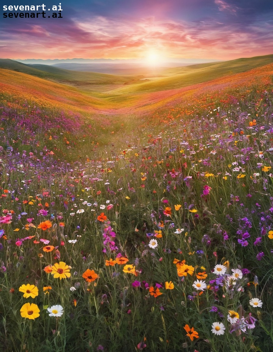 nature, wildflowers, landscape, field, beauty