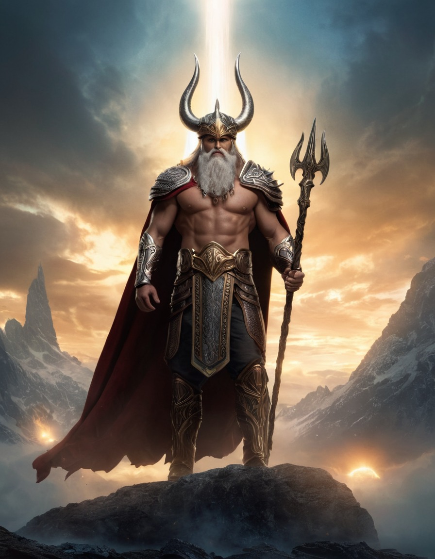 odin, epic, god scene, norse mythology