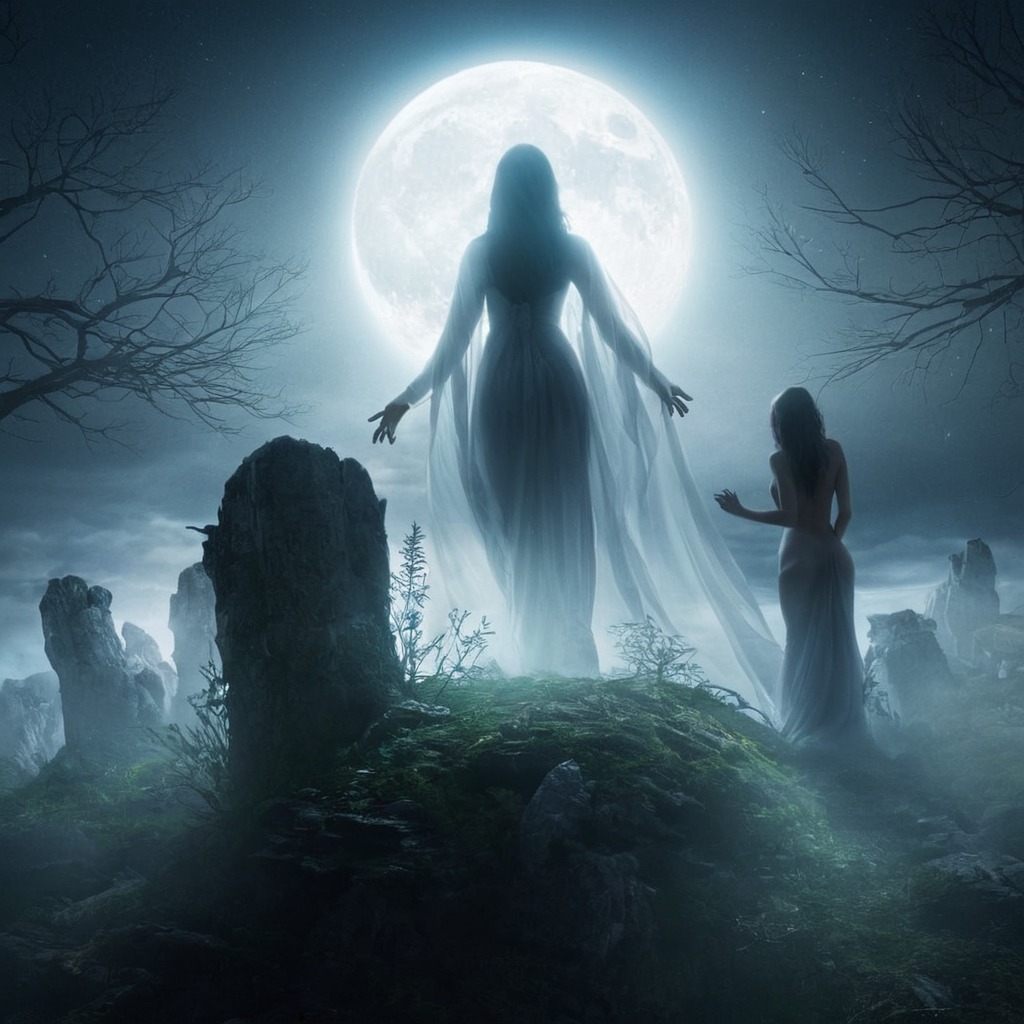 horror, gothic, witch, creepy, ghost, spooky, halloween, spirit, supernatural, cemetery, digitalart, macabre, fog, apparition, aiart, aiartwork, ai_artwork, bingimagecreator, bing_image_creator