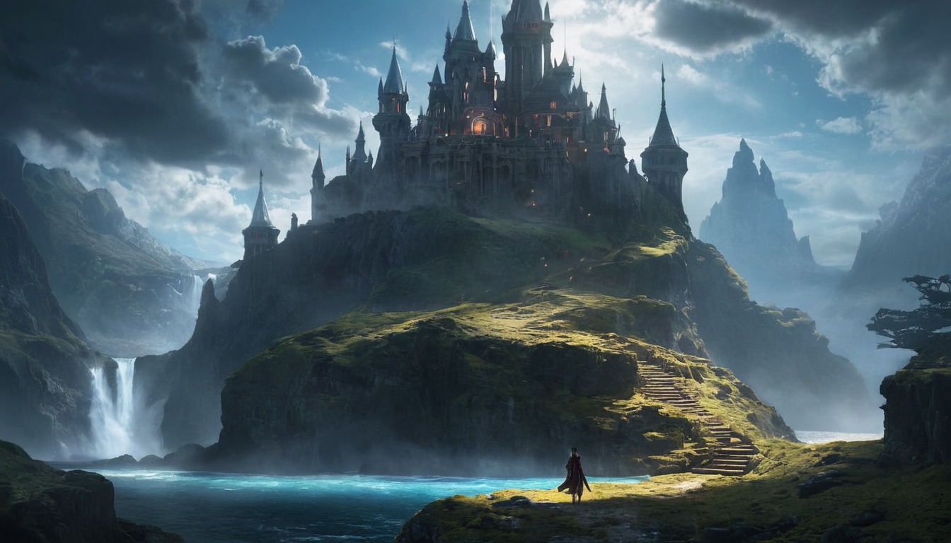 fantasyart, architecture, medieval, castle, digitalart, wallpaper, conceptart, photography, digitalpainting, characterdesign, cloudysky, fanartdigital, fantasyillustration, hyrule, castlefantasy