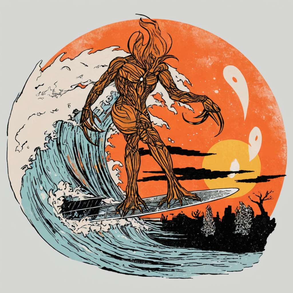 beach, carve, ghosts, halloween, jackolantern, pumpkin, retro, spooky, spoopy, summer, surf, surfer, tshirt, vintage, wave, wytrab8, graveyard