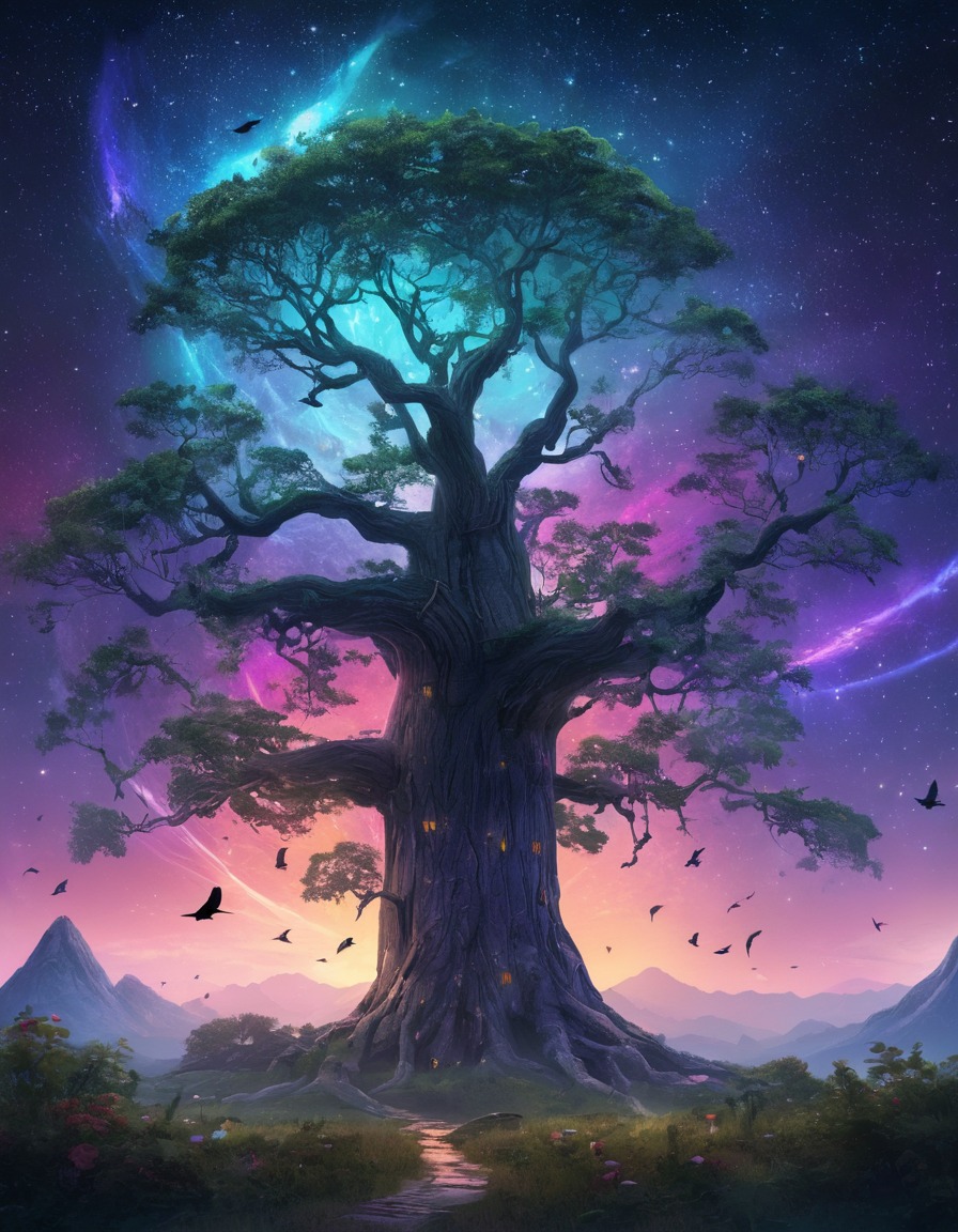 nature, fantasy, creatures, tree, magical, fantastic