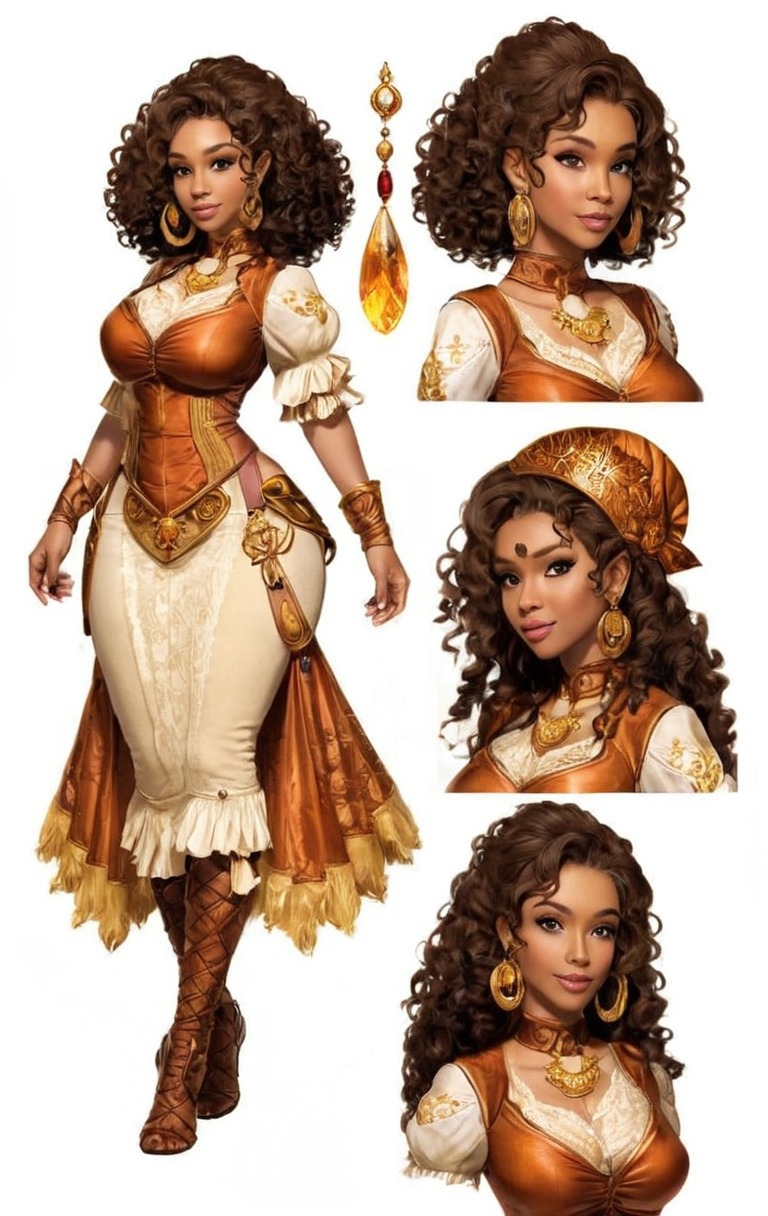 characterdesign, fantasycharacter, digitalart, cartoon, conceptart, characterconcept, adoptable, beautiful, female, girl, gypsy