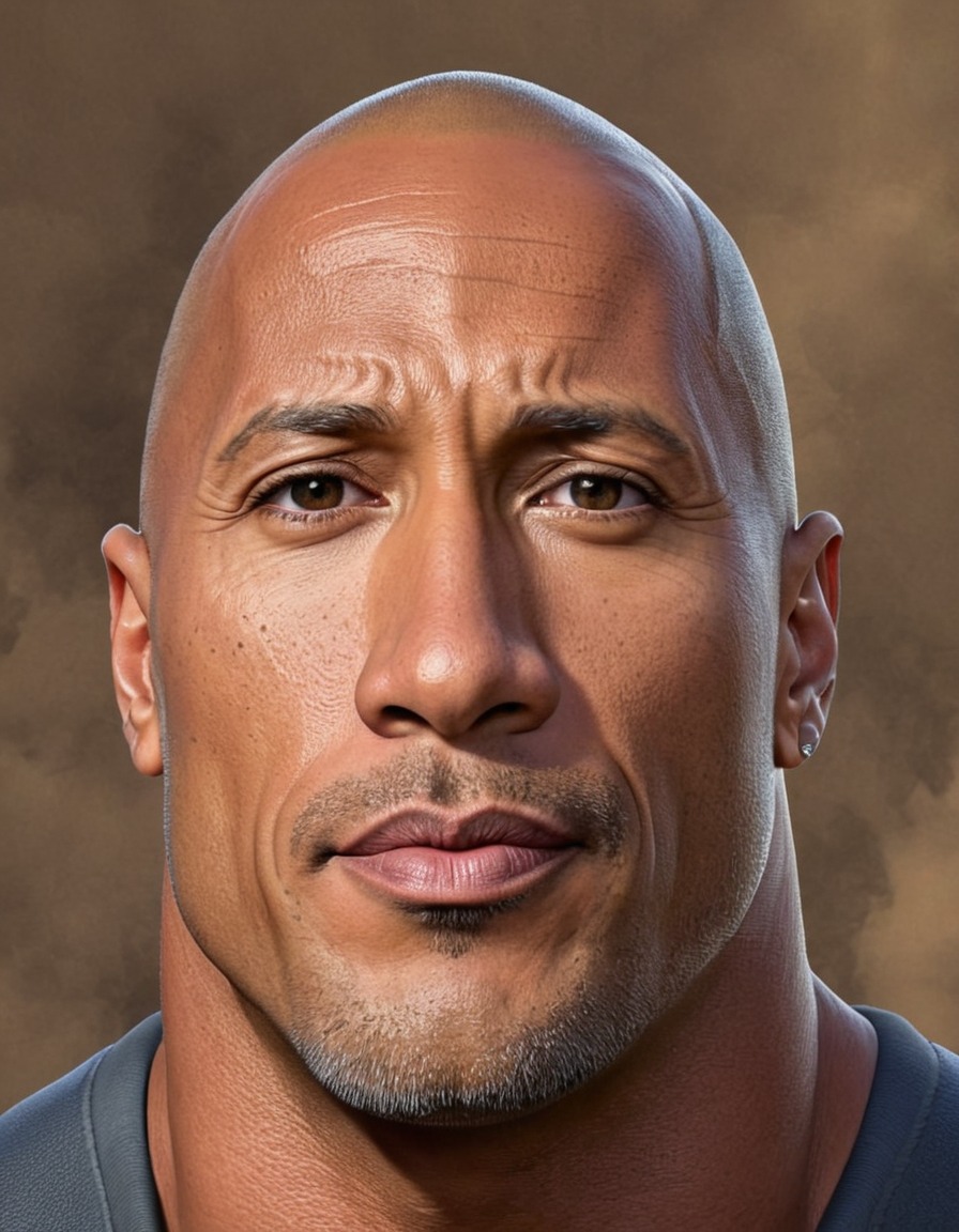 dwayne johnson, the rock, portrait, celebrity, actor, wrestler