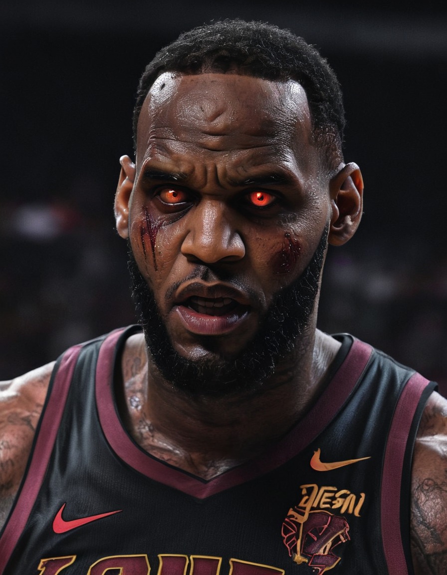 lebron james, basketball, zombie, horror, celebrities