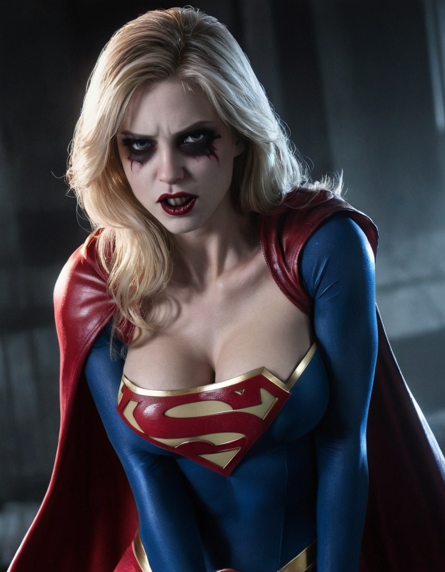 vampire, supergirl (dc comics), dc comics, superhero, fantasy, comic book character, transformation