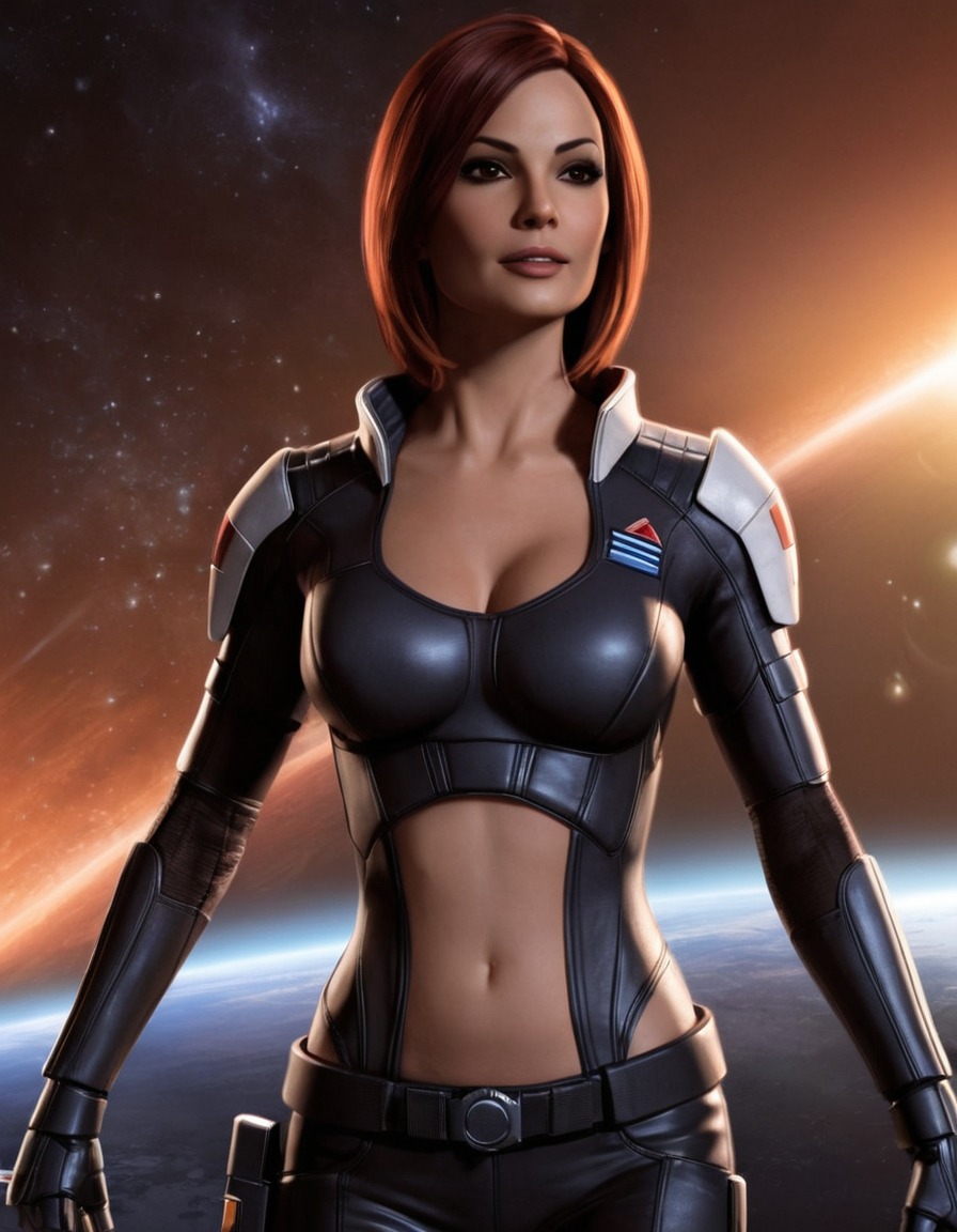 miranda lawson, mass effect, sci-fi, action-adventure, alien technology, biotic powers, strong female character