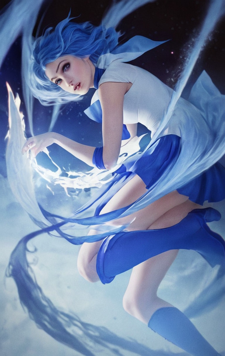 sailor mercury, sailor moon fanart