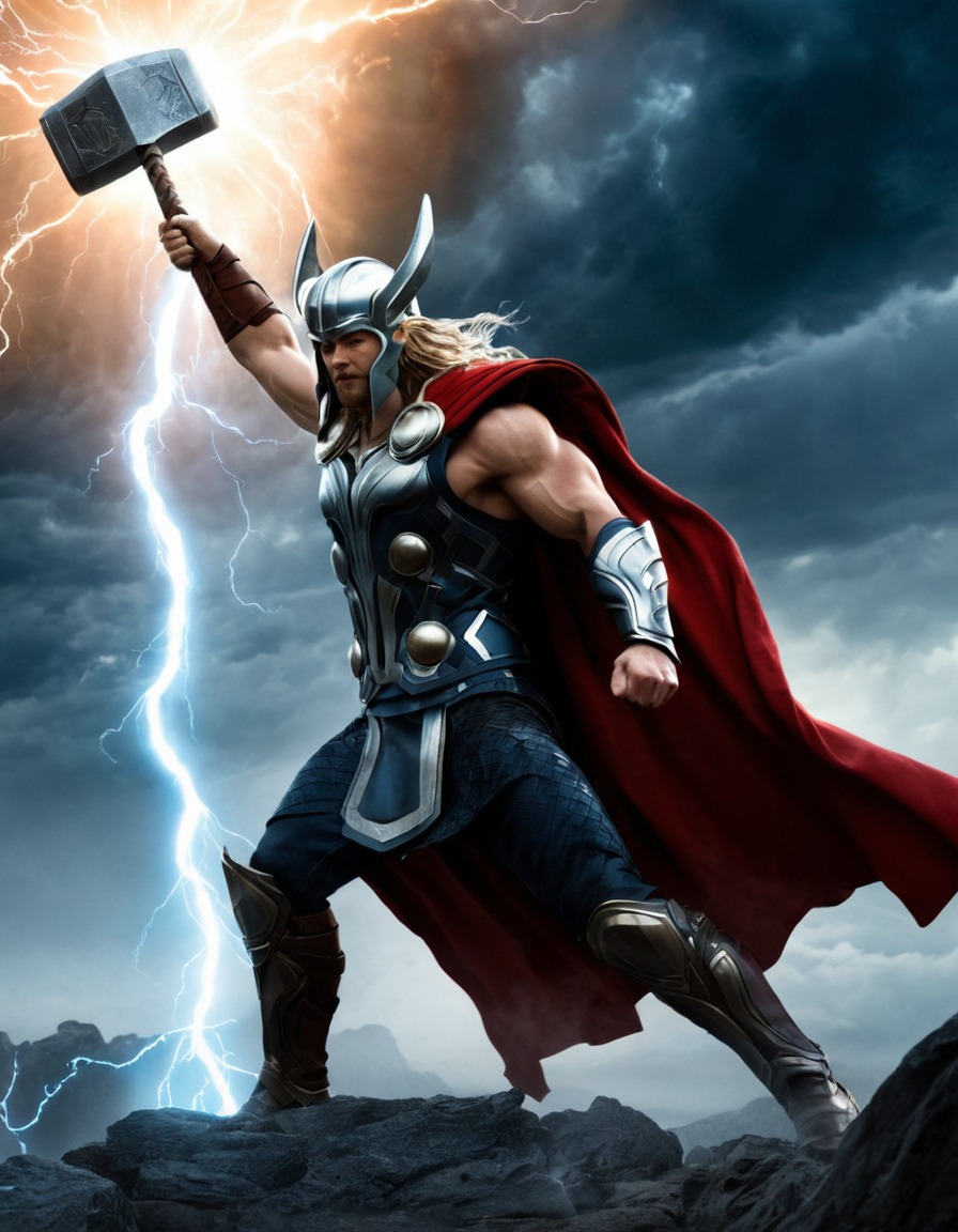 thor, epic, god, mythology, asgard, marvel, battle