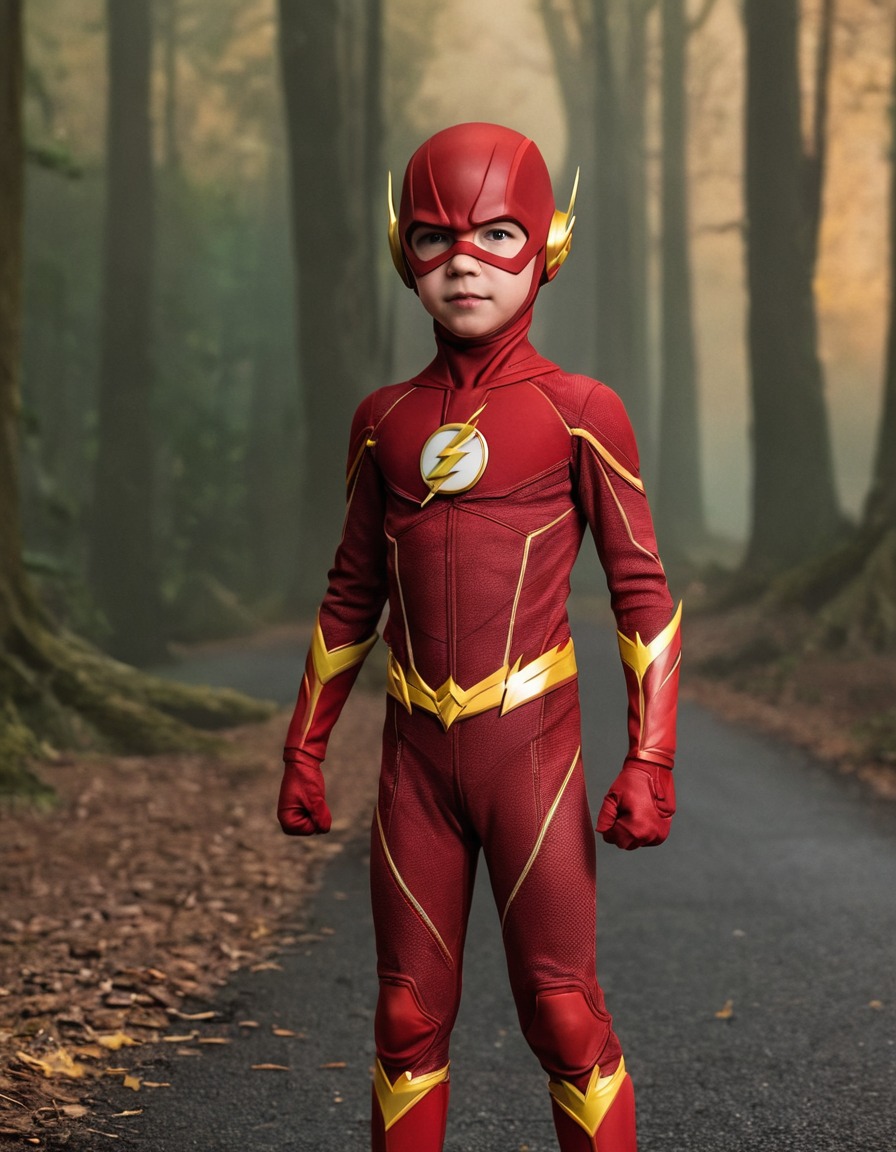 the flash, superhero, childhood, barry allen, speedster, dc comics