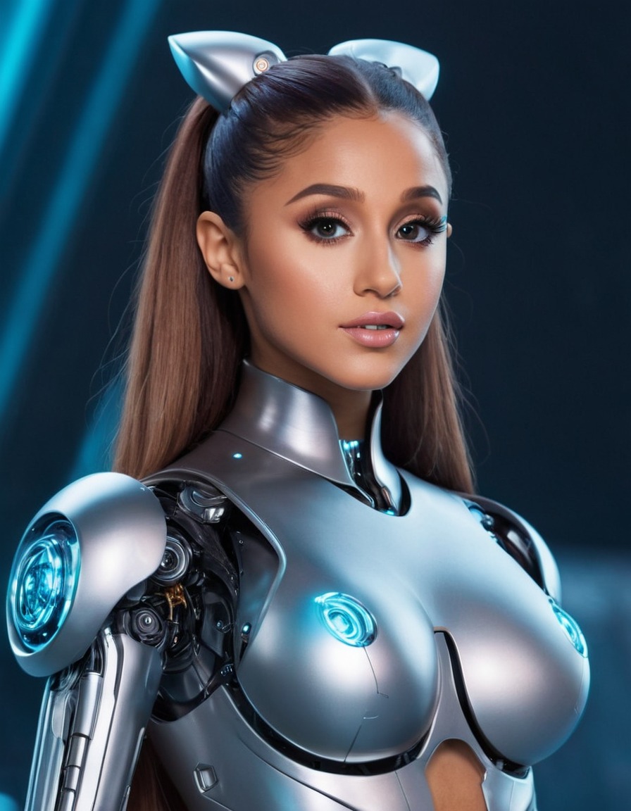 robot, ariana grande, celebrity, pop culture, technology, music, entertainment