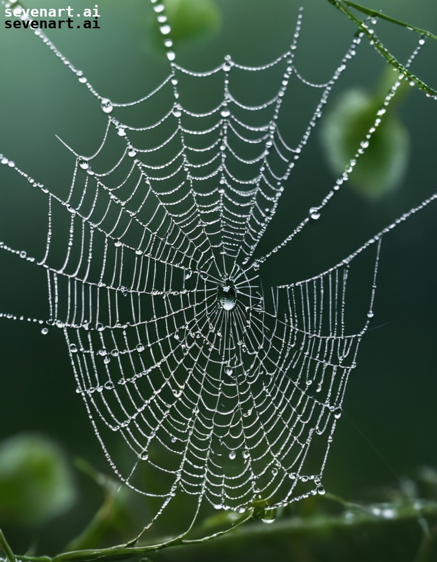 nature, spider, web, dew, intricate