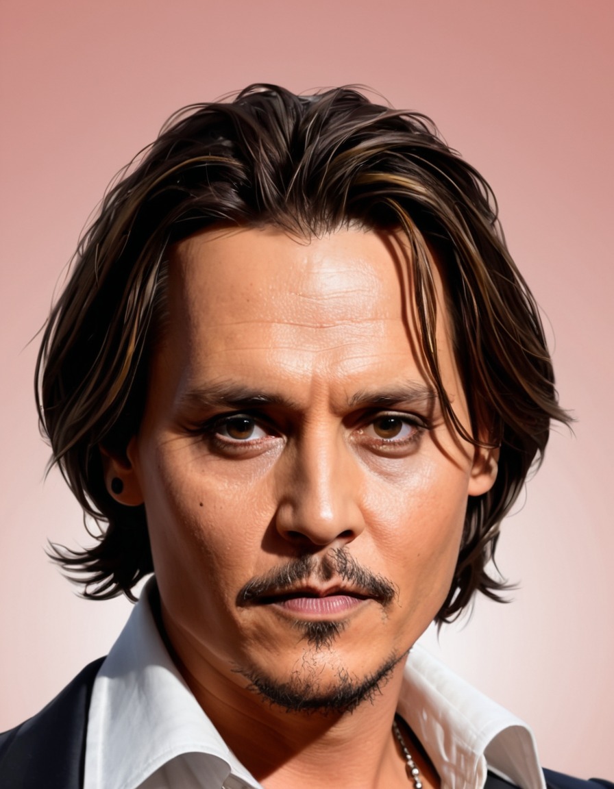 johnny depp, actor, portraiture, celebrity, painting, artwork