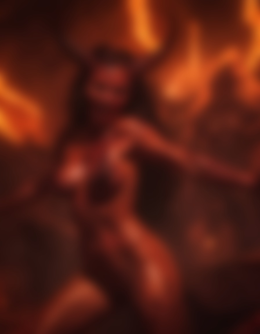 demon, hell, flames, dancing, sexy, nsfw	