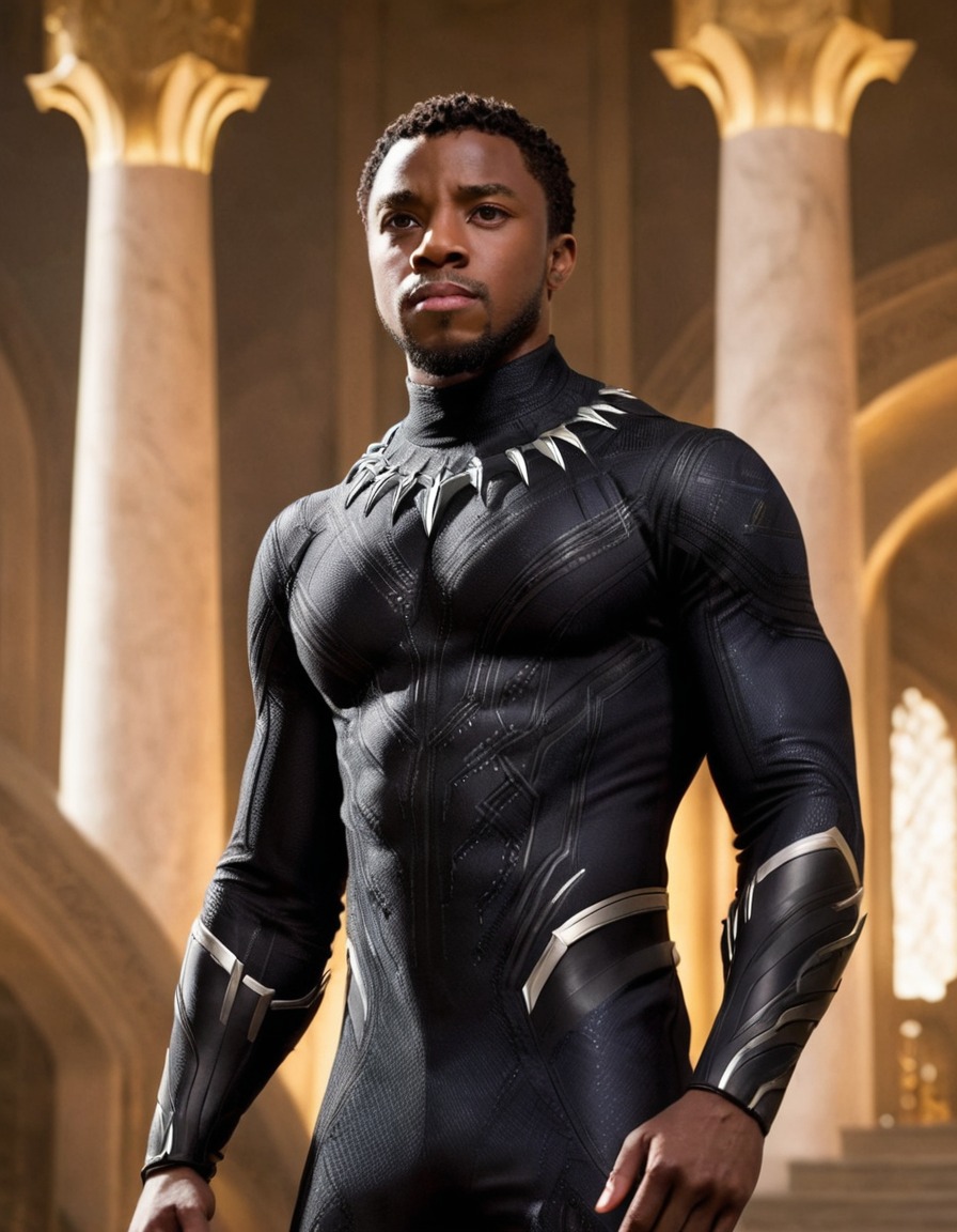 black panther, t'challa, wakanda, marvel comics, superhero, royal palace, movies