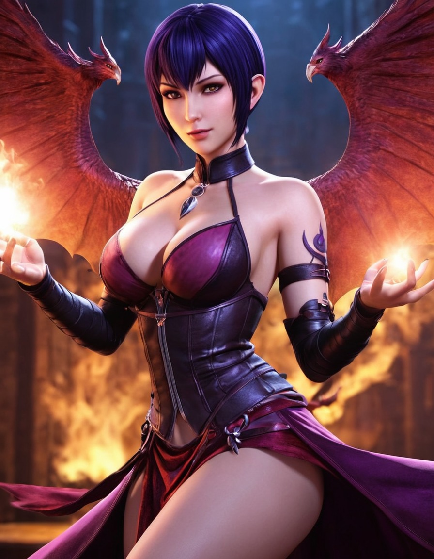 morrigan, dragon age, origins, video game, fantasy, magic, spellcaster, anime, games