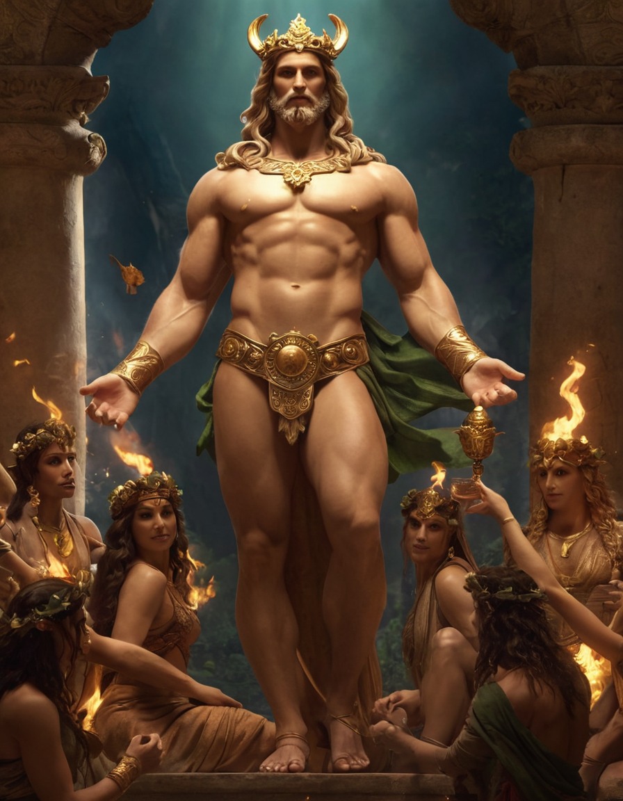 dionysus, greek mythology, god, epic, mythical figure, deity, mythical scene