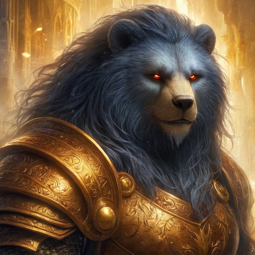 characterdesign, warrior, fantasyart, epic, bear, bing, conceptart, hybrid, scifi, space