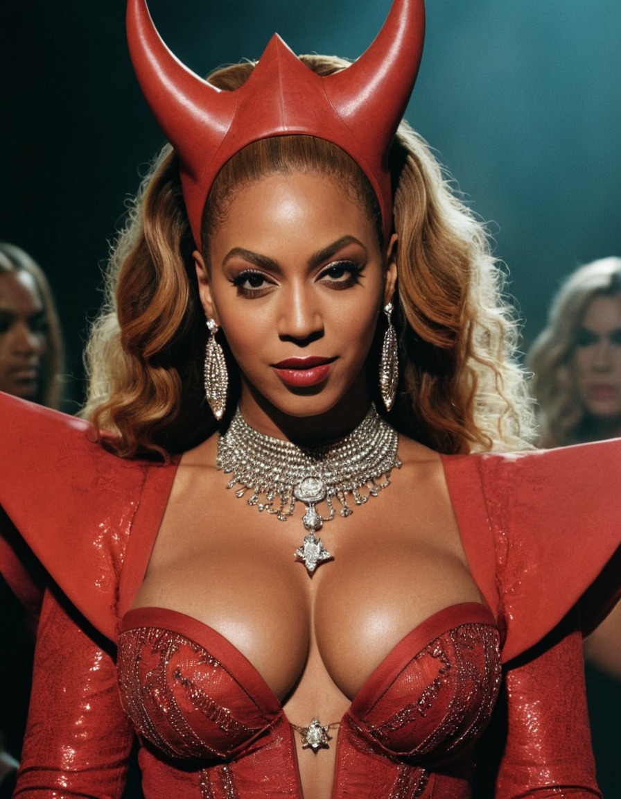 beyoncé, evil, villain, celebrity, music, image, seduction