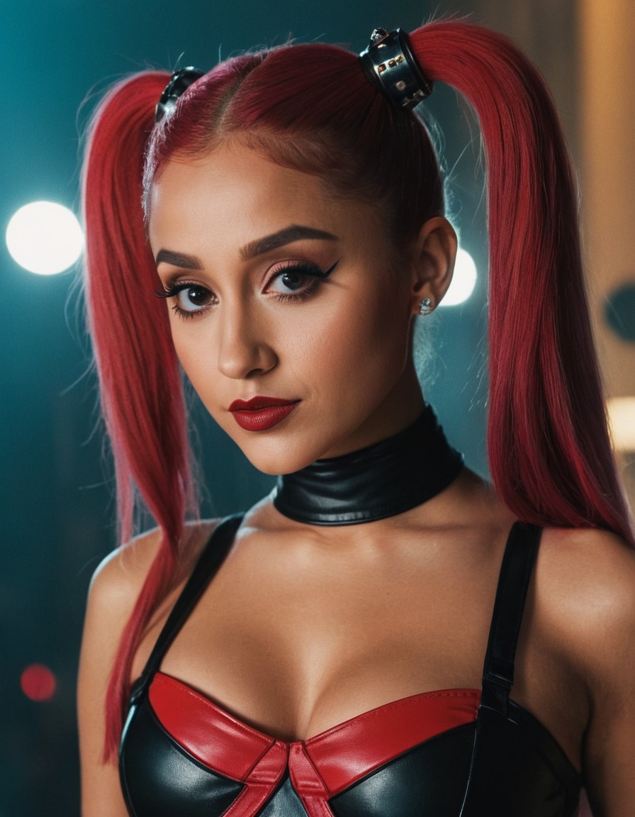 harley quinn, ariana grande, collaboration, music video, dc comics, pop culture, fun and edgy