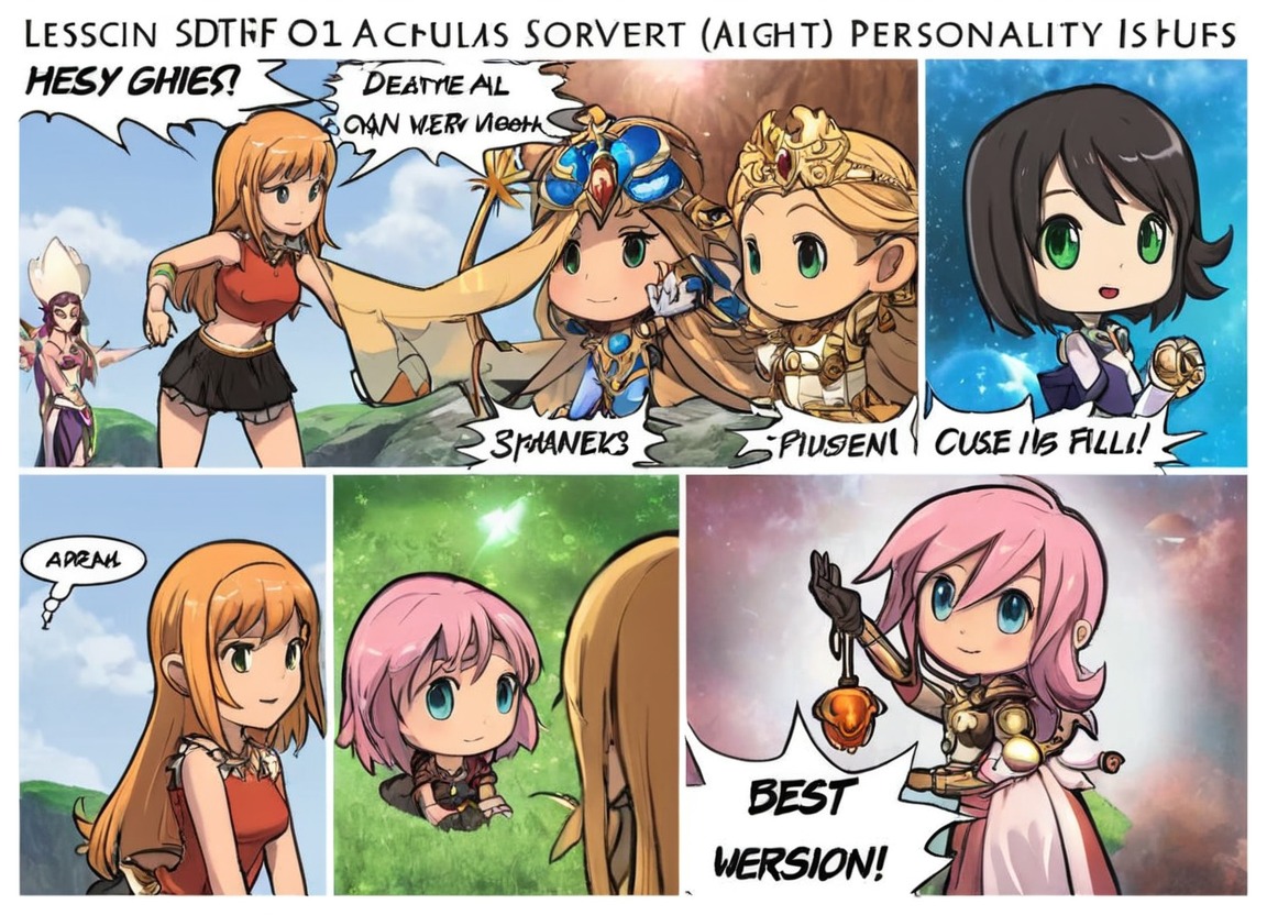 chibis, fantasy, lesson, lightning