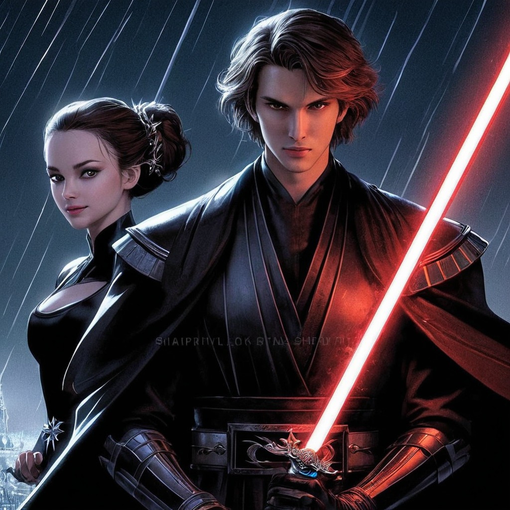 starwars, fanart, fanfiction, darthvader, anakinskywalker, anakinstarwars, padmeamidala, galacticempire, darthvaderstarwars, sithwarrior, empirestarwars, dark_side_of_the_force, padmestarwars, ai_generated_art