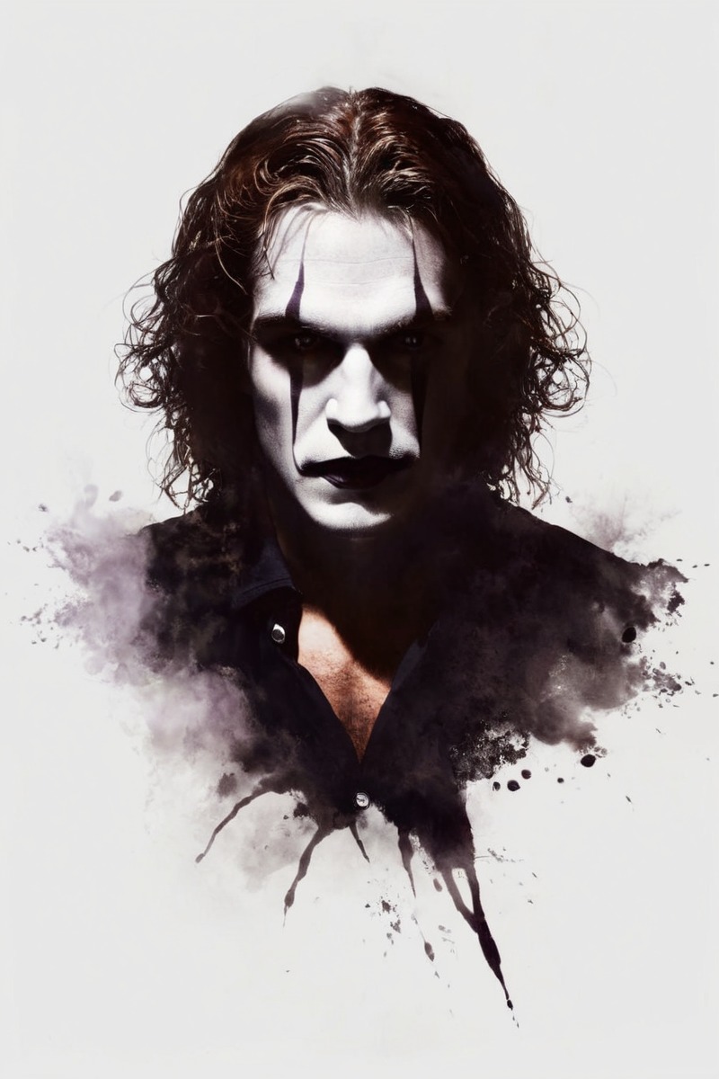 digitalart, fanart, portrait, digitalpainting, characterdesign, ericdraven, thecrow, thecrowfanart, dailychallenge, aiartcommunity, midjourney, midjourneyart, ericdravenfanart