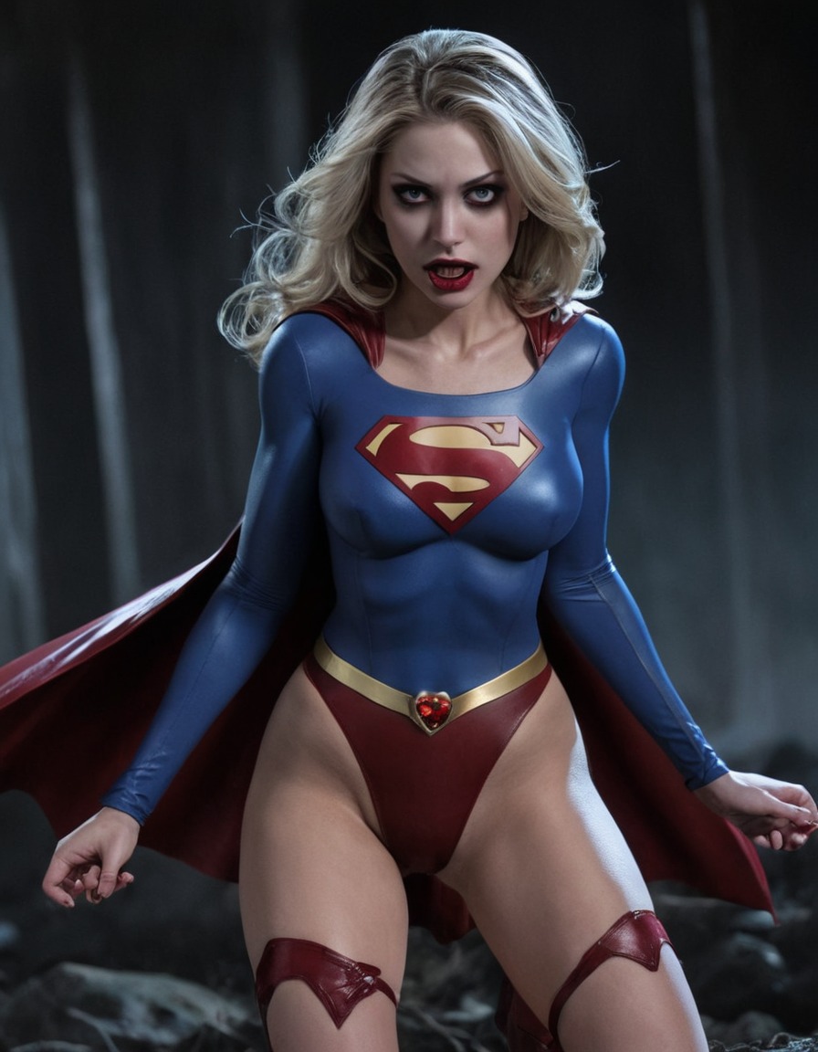 vampire, supergirl (dc comics), dc comics, superhero, fantasy, comic book character, transformation