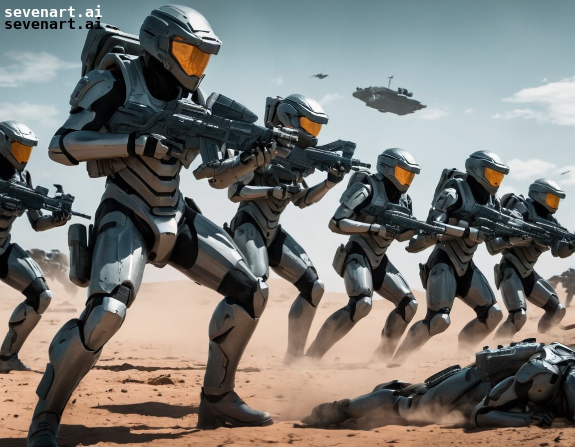 futuristic, soldiers, army, advanced technology, battle gear