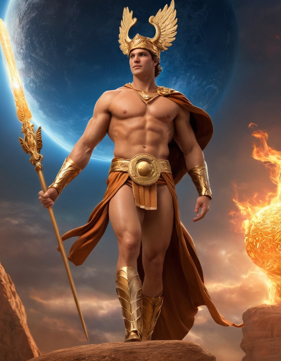 hermes, greek mythology, gods, mythology, deity, divine intervention, epic scene