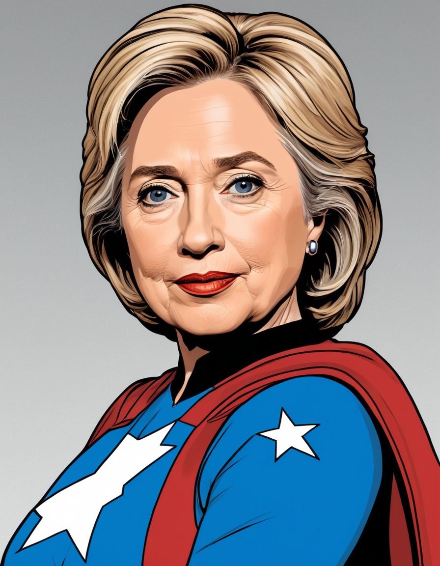 hillary clinton, parody, superhero, political satire, politics