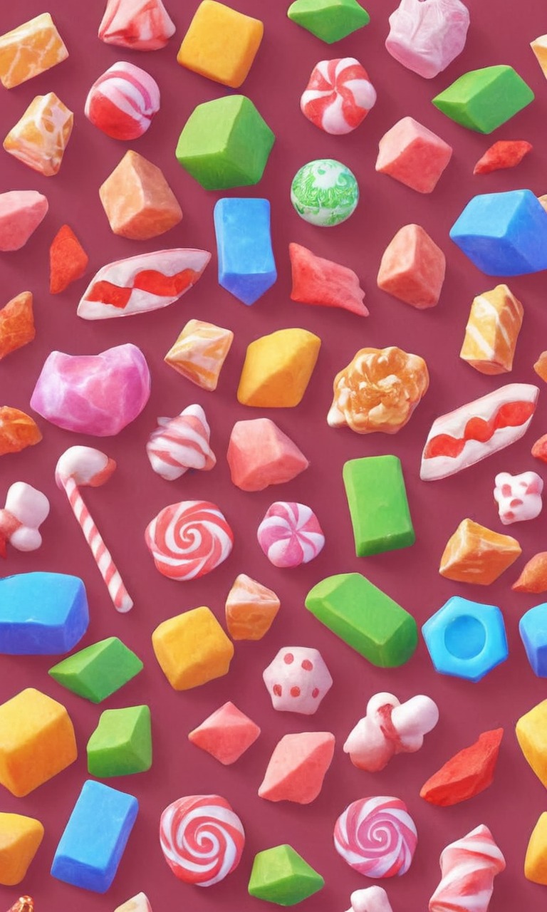 wallpaper, candy, pixelated, sweets