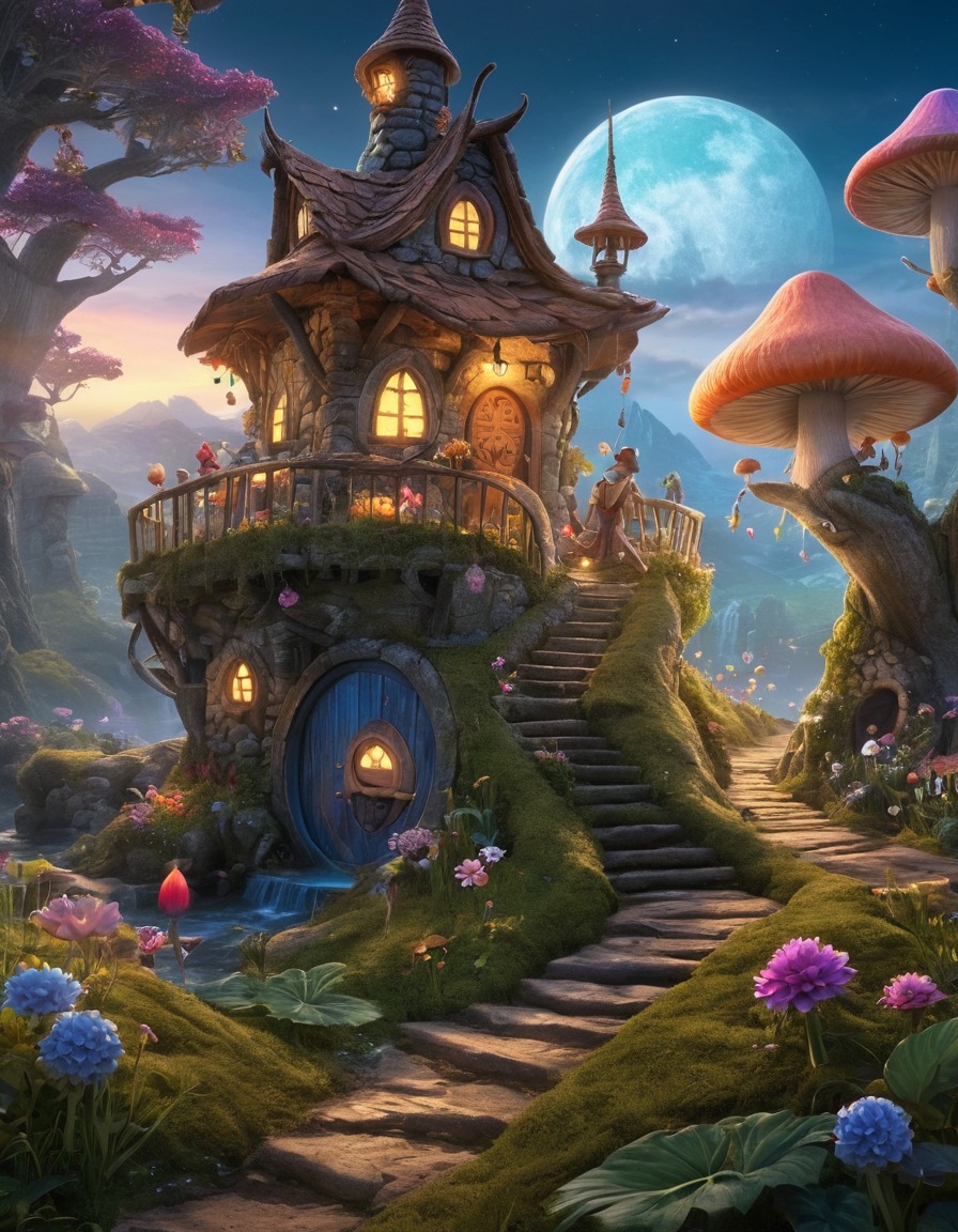 fantasy, hidden world, fairies, gnomes, trolls, fantastic