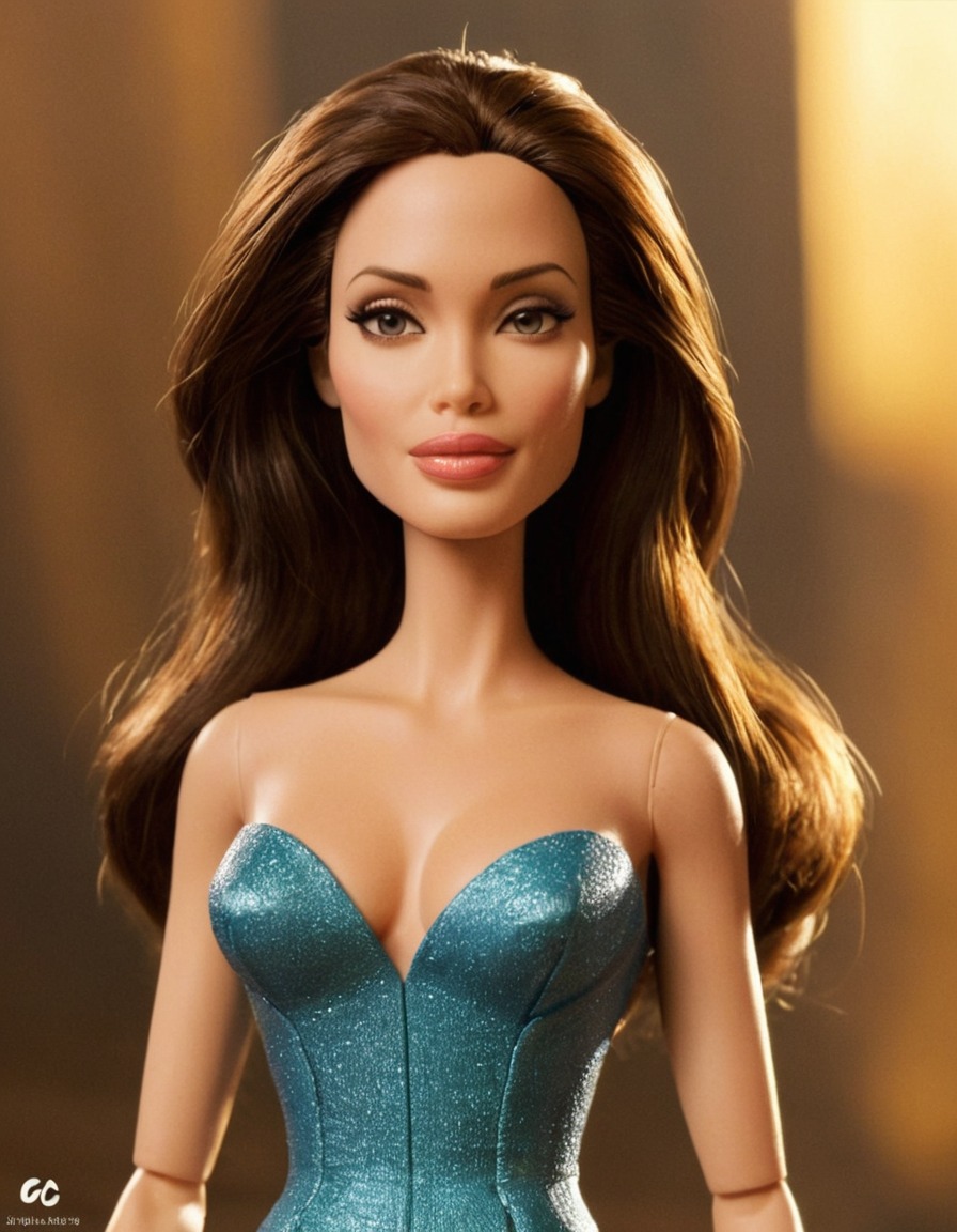 angelina jolie, toy, celebrity, famous actress, hollywood, pop culture