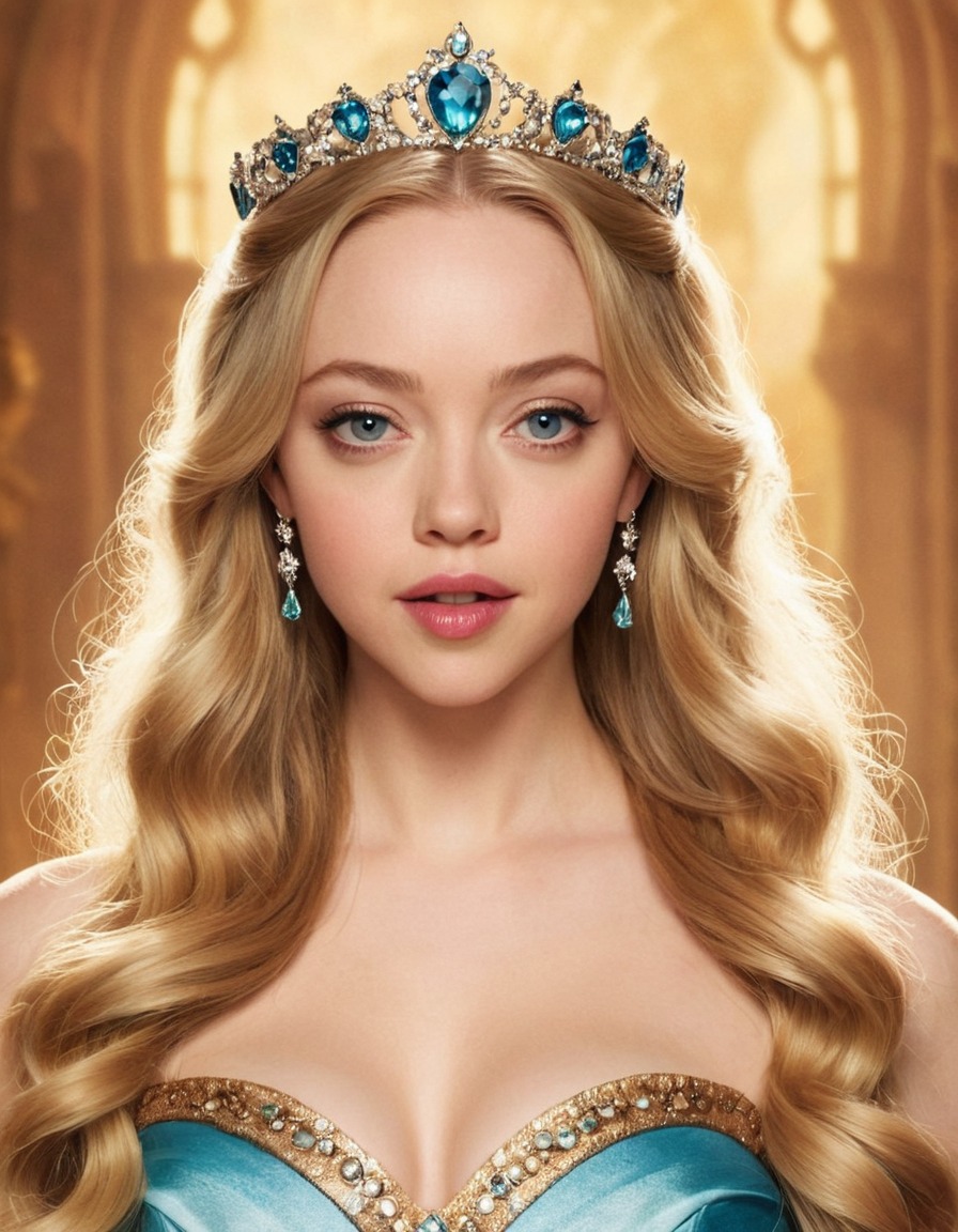 amanda seyfried, actress, disney princess, fairy tale, beauty, fantasy, royalty