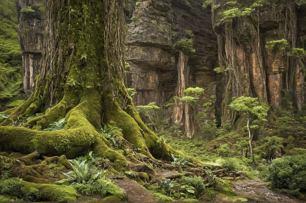 cliffs, forest, moss, nature, naturelandscape, naturephotography, ravine, sandstone, tree, trough, wildlife