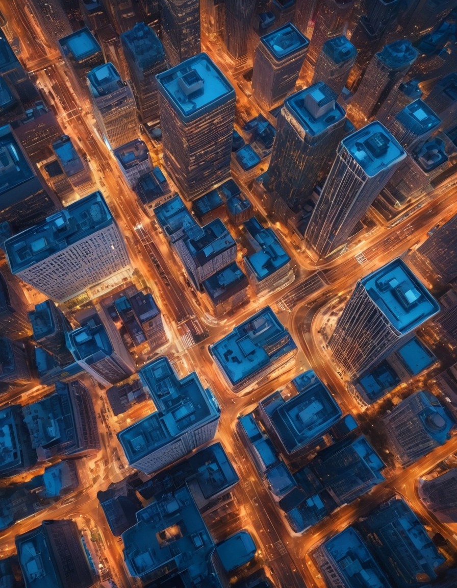 cityscape, urban, drone photography, aerial view